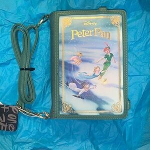 NWT Disney Loungefly Peter Pan Book Crossbody Purse